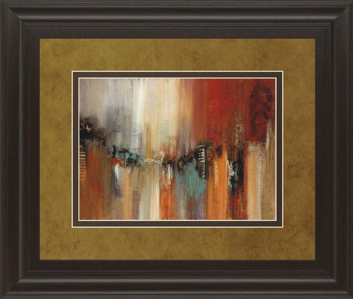 Skyline By Cat Tesla - Framed Print Wall Art - Light Brown