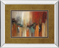 Skyline By Cat Tesla - Mirror Framed Print Wall Art - Light Brown