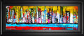 Skyline By Erin Ashley - Framed Print Wall Art - Yellow