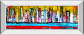 Skyline By Erin Ashley - Mirror Framed Print Wall Art - Yellow