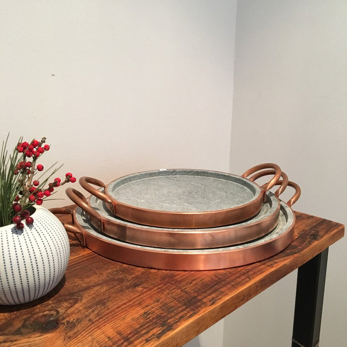 Soapstone and Copper Pizza Stone