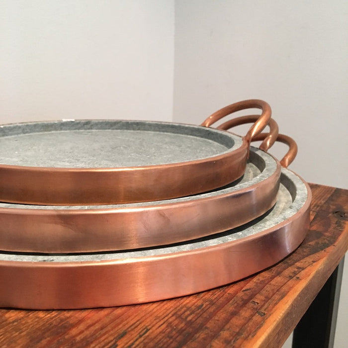 Soapstone and Copper Pizza Stone