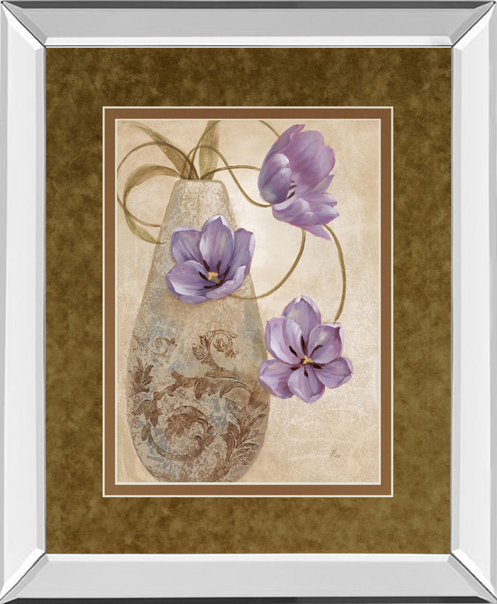 Sophistication I By Nan - Mirror Framed Print Wall Art - Light Brown