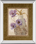 Sophistication Il By Nan - Mirror Framed Print Wall Art - Light Brown