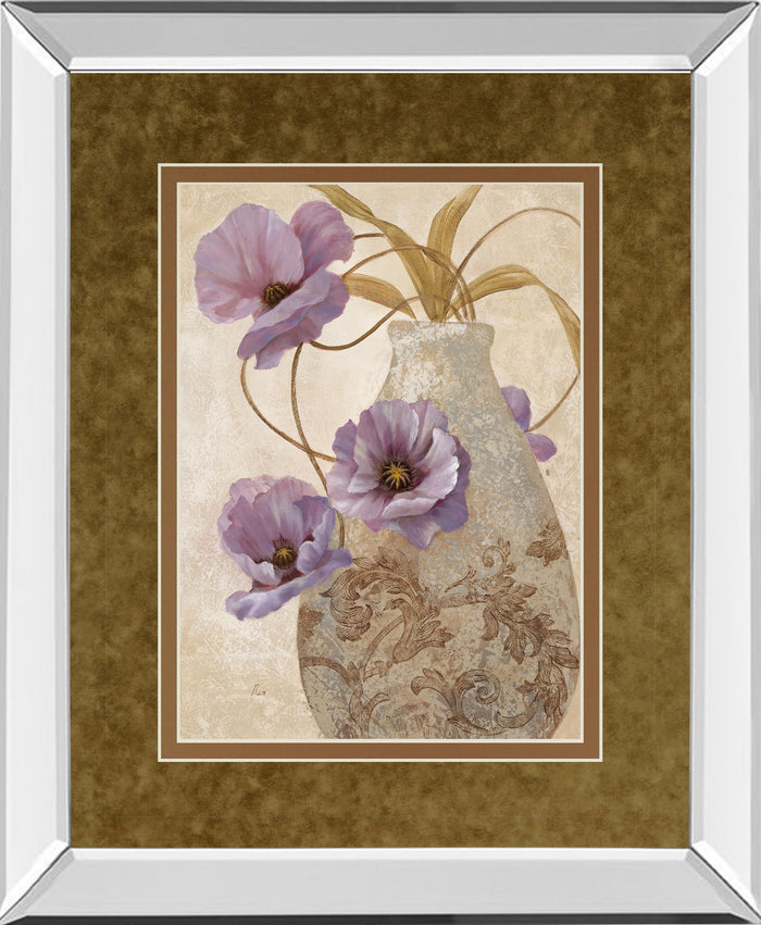 Sophistication Il By Nan - Mirror Framed Print Wall Art - Light Brown