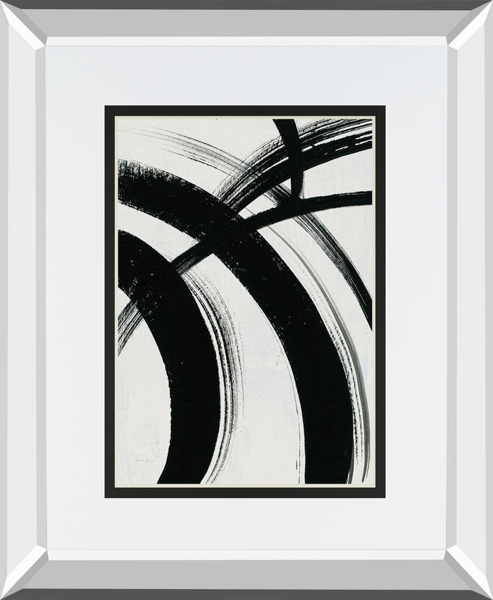 Spontaneous I By Farida Zaman Mirrored Frame - Gray