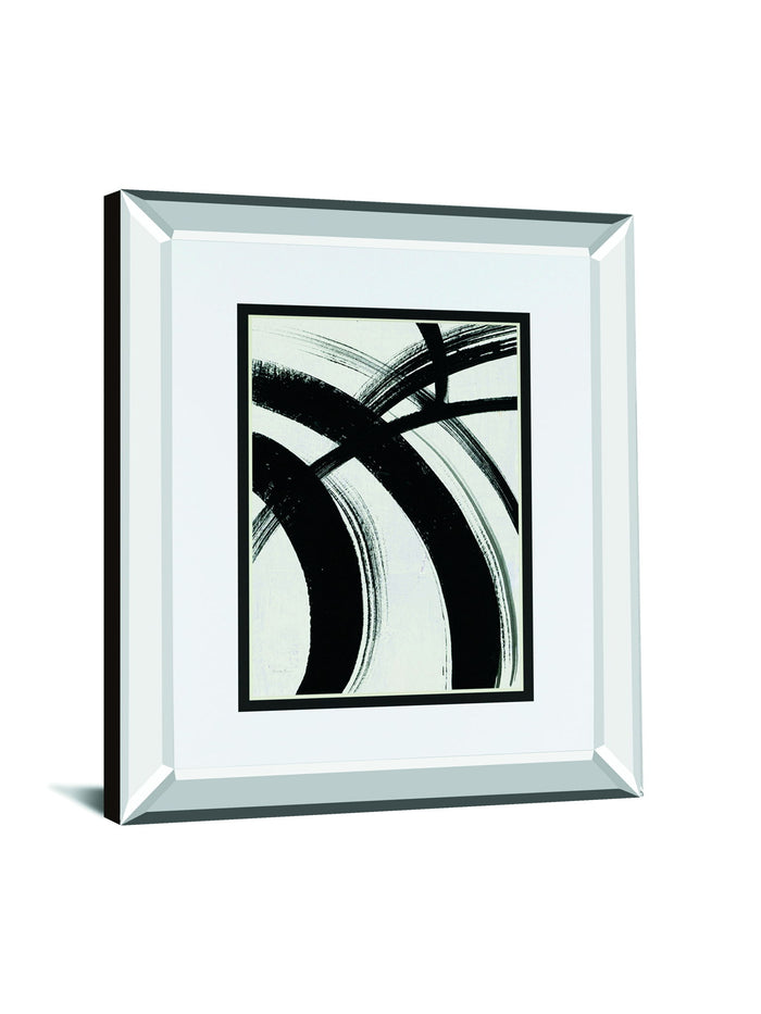 Spontaneous I By Farida Zaman Mirrored Frame - Gray