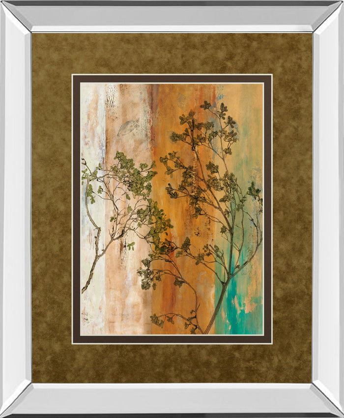 Spring Branch Il By Norm Olson - Mirror Framed Print Wall Art - Light Brown