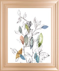 Spring Leaves I By Meyers, R. - Framed Print Wall Art - White