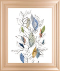 Spring Leaves Il By Meyers, R. - Framed Print Wall Art - White