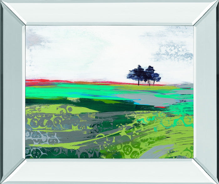 Summer Breeze By Leslie Bernsen - Mirror Framed Print Wall Art - Gray