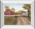 Summer In The Country By Billy Jacobs - Mirror Framed Print Wall Art - Light Brown