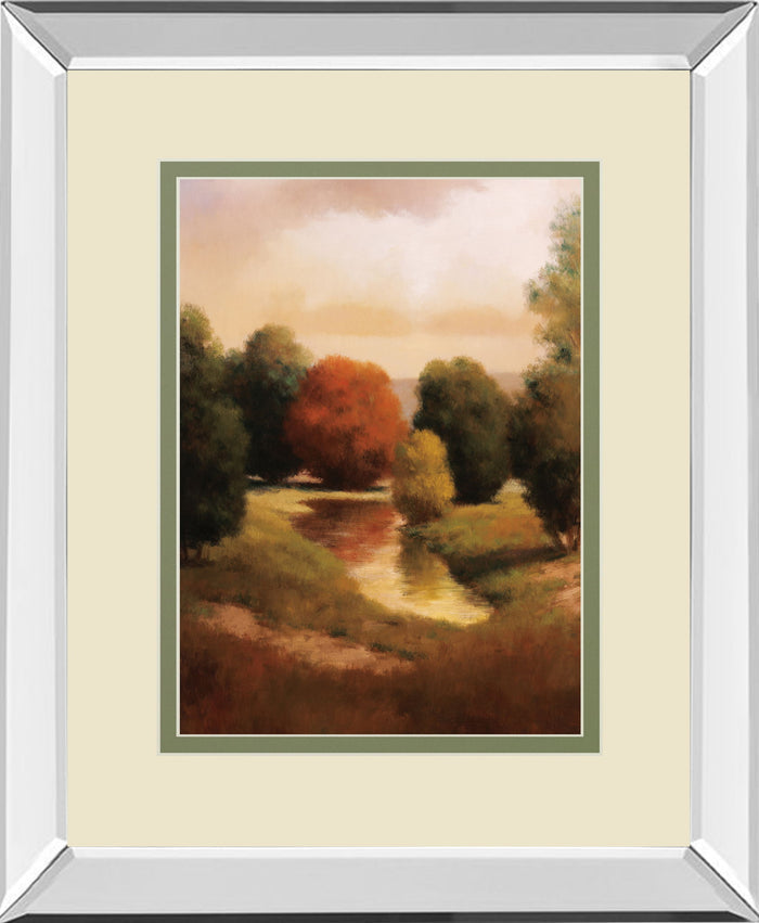 Summer's Passage II II By Udell Mirrored Frame - Light Brown