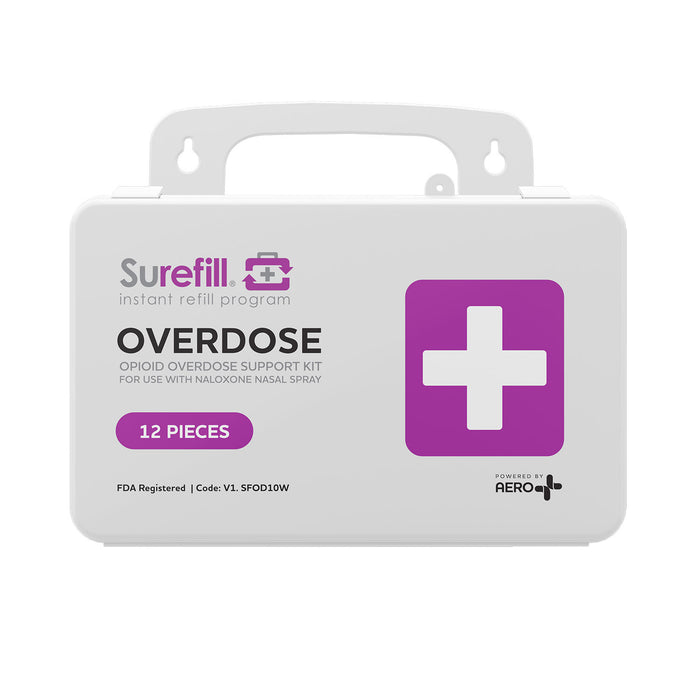 SUREFILL Opiod Overdose Support Kit (without Naloxone) Plastic Case