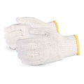 SureKnit Economy Bleach White, Poly/Cotton String Knit Gloves (1 dozen)