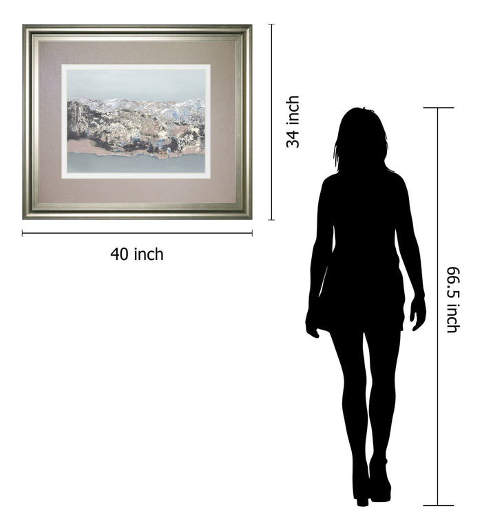 Terrain By Caroline - Framed Print Wall Art - Dark Gray