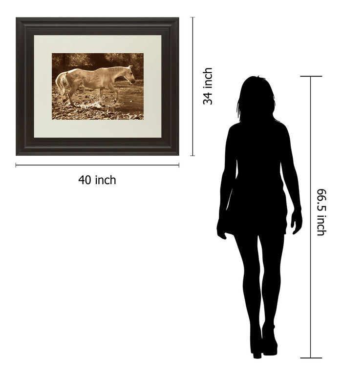 The Crossing By Wendy Caro - Framed Print Wall Art - Light Brown