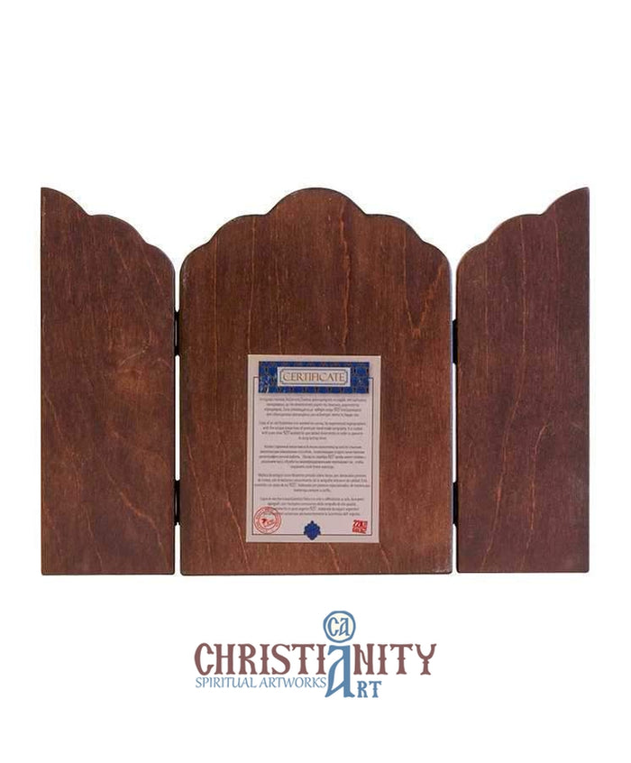 The Holy Trinity (Triptych - Silver icon - T Series)-Christianity Art