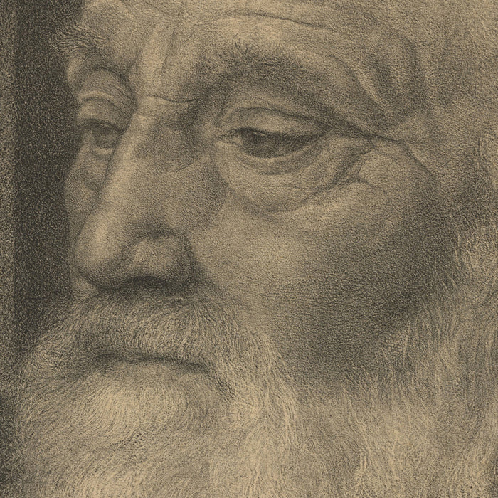 Aart VAN DOBBENBURGH - The Old Person - De Oude Mensch – Lithograph - detail