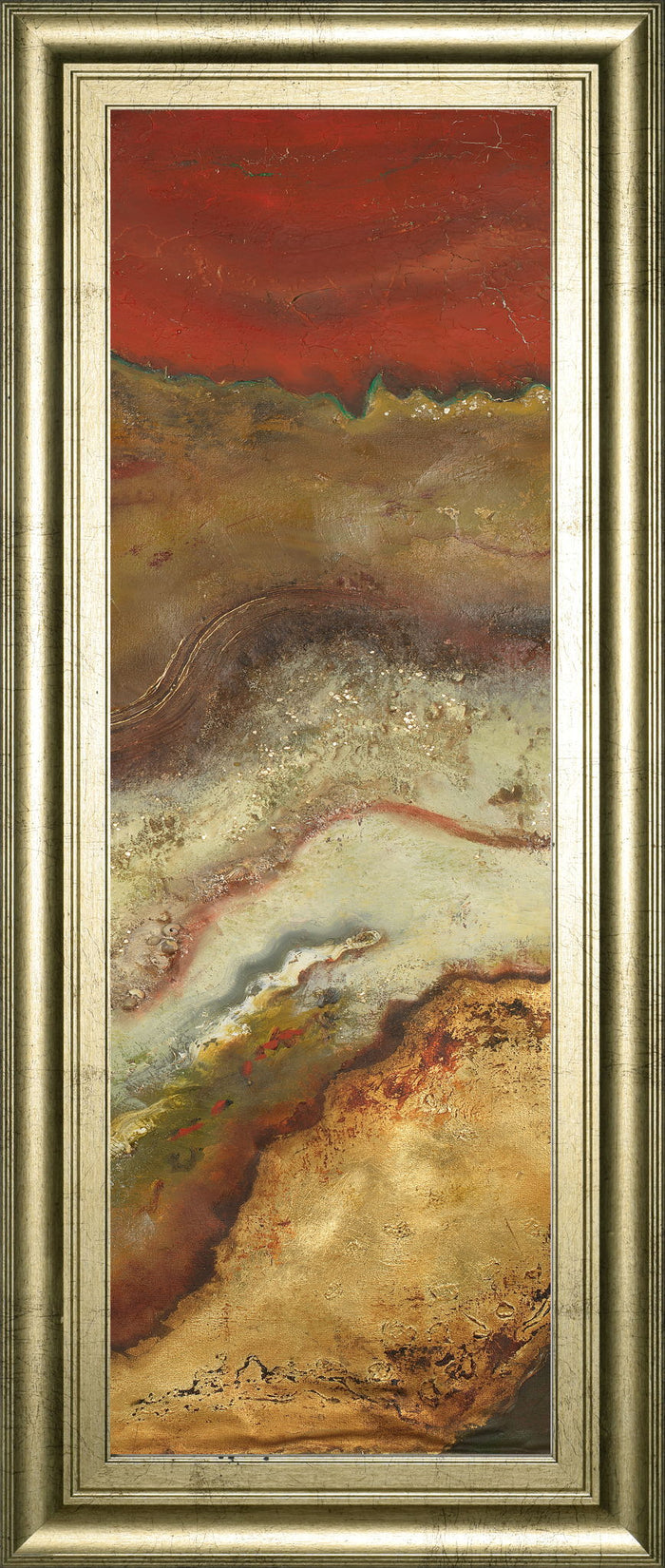 Tierra Panel Il By Patricia Pinto - Framed Print Wall Art - Light Brown