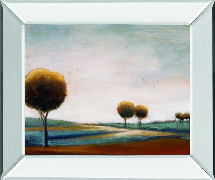 Tranquil Plains I By Ursula Salemink-Roos - Mirror Framed Print Wall Art - Beige