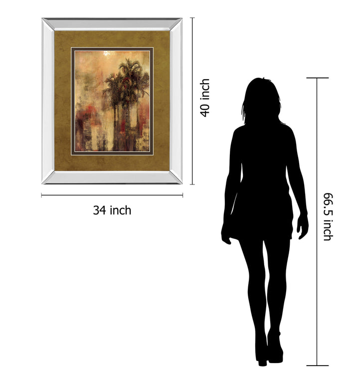 Tuscadero Il By Douglas - Mirror Framed Print Wall Art - Light Brown