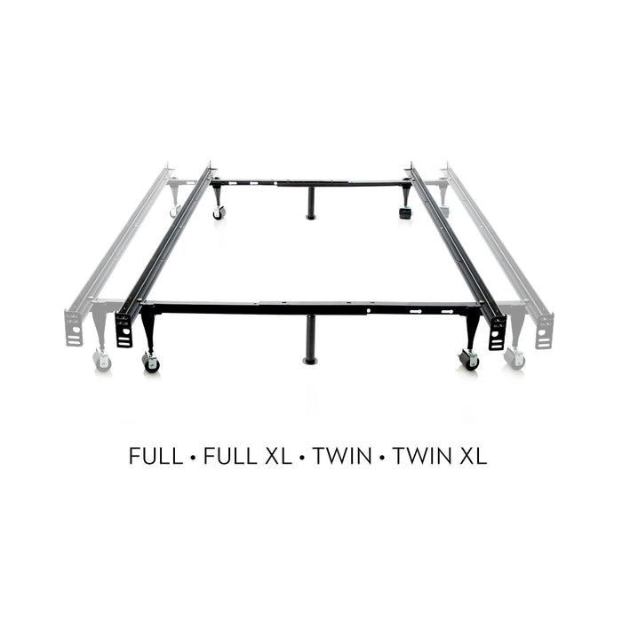 Twin / Full Adjustable Bed Frame - Wheels