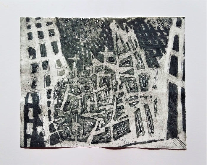 "Urban Shadow (black)" by Dara Larson