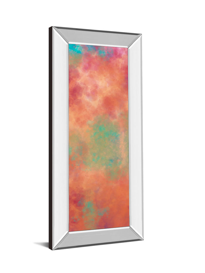 Vapor Il. A By Jason Johnson - Mirror Framed Print Wall Art - Red