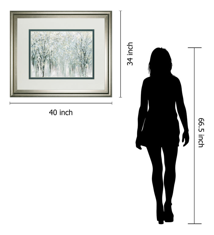 Winter Mist By Carol Robinson - Framed Print Wall Art - Gray