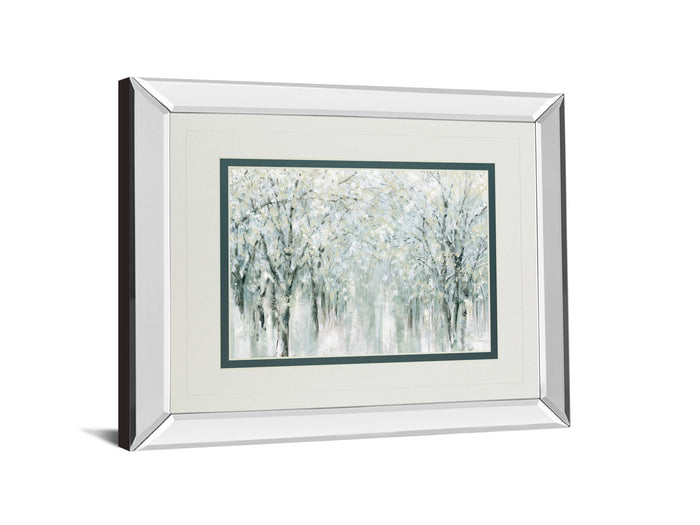 Winter Mist By Carol Robinson - Mirror Framed Print Wall Art - Gray