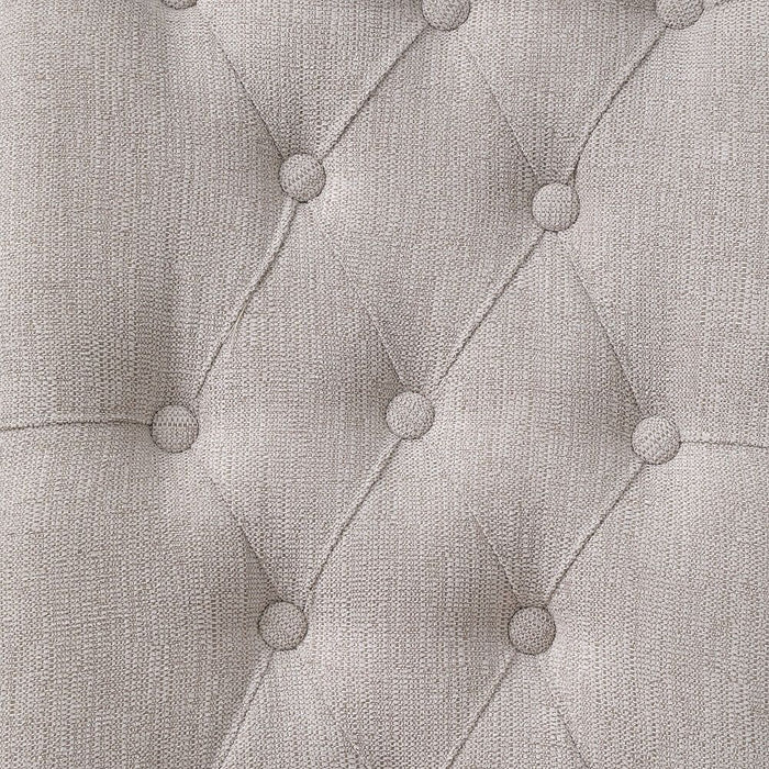 Yabeina - Side Chair (Set of 2) - Beige Linen & Gray